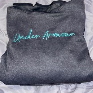 Grey Under Armour Hoodie, size medium- loose fit